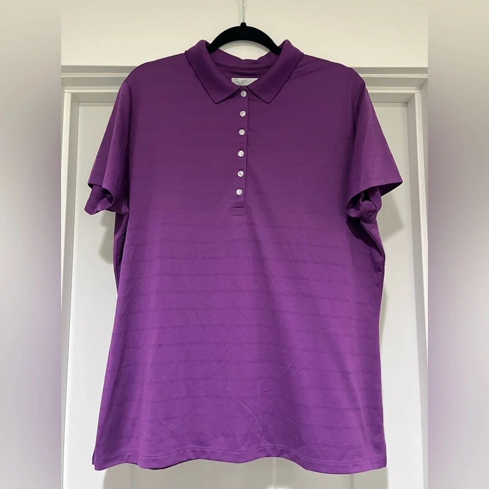 Callaway Purple Women's Golf Polo. Size XXL. - Picture 1 of 4
